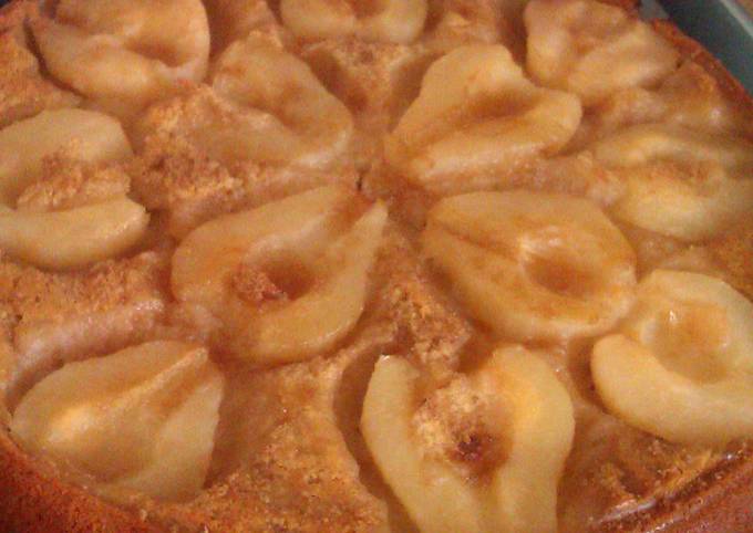 vickys pear and apple upside down cake dairy egg soy free recipe main photo