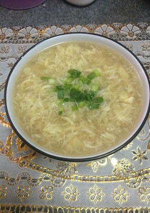 รูปของ ซุปอาสาเรน (ซุปใสใส่ไข่) Egg Drop Soup