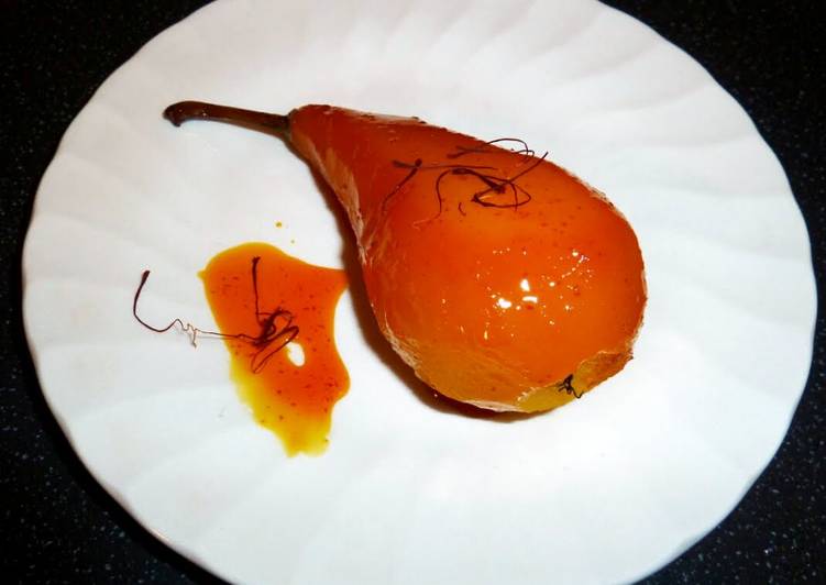 Steps to Make Speedy Saffron Pears