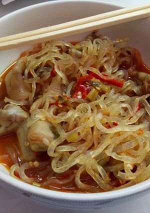 Foto resep Mie shirataki kuah seblak ceker ala DEBM