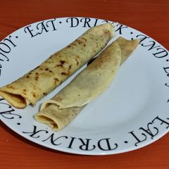 Afrikaans Cinnamon Sugar Pancakes A picture of Afrikaans Cinnamon Sugar Pancakes.