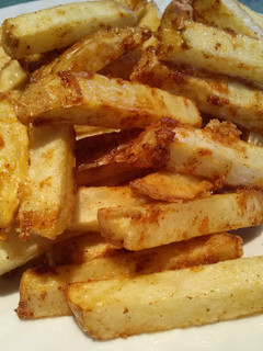 A picture of Extra Crispy Spicy Hand Cut Fries.