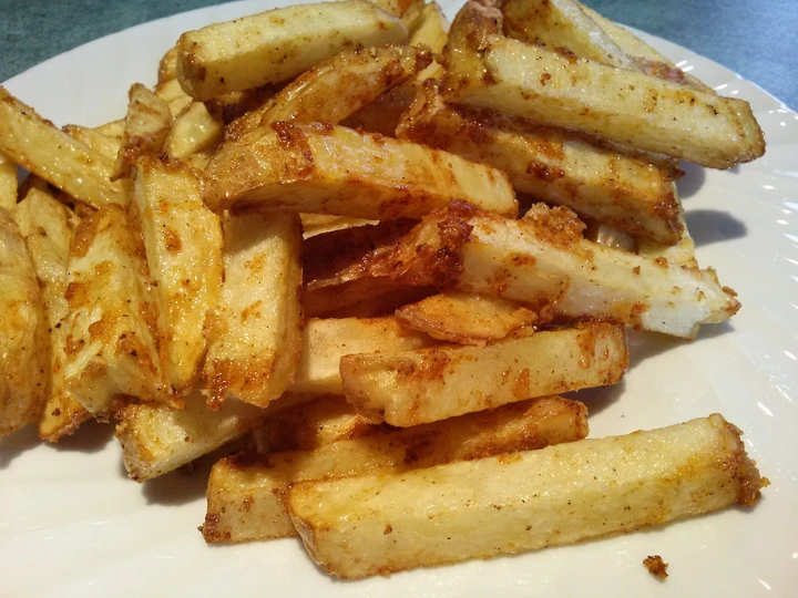 Easy Steps to Make Kentang Goreng Ekstra Renyah Pedas Potong Tangan which Delicious