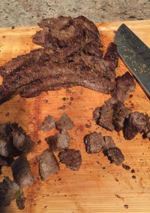 A picture of Saute Beef Skirt Steak For Tacos.