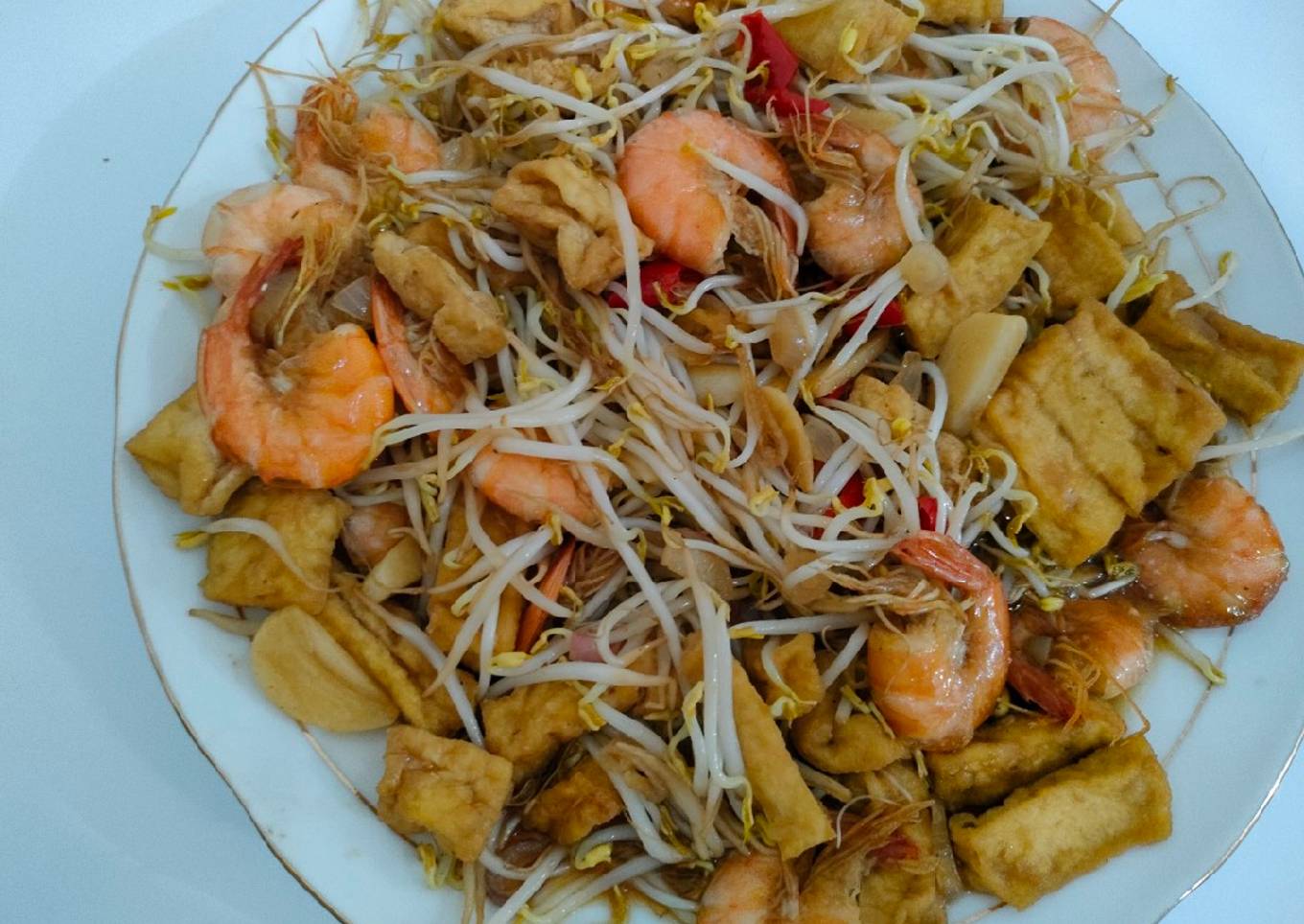 Tumis Udang Tahu Tauge