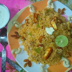 A picture of Shahi Gatta Paneer Pulav.