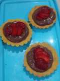 Mini pie coklat strawberry