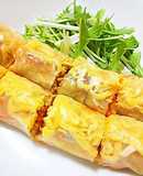 Memil Jeonbyeong (Buckwheat Crepe) Style Fresh Spring Rolls