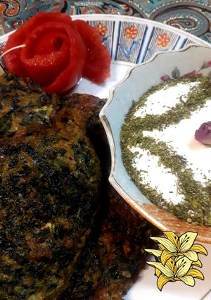 عکسی از دستور کوکو اسفناج