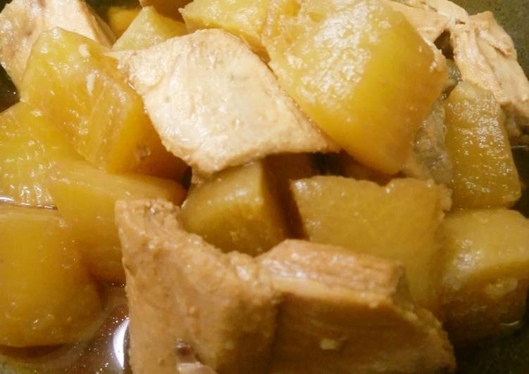 Recipe of Speedy Simmered Tuna &amp; Daikon Radish