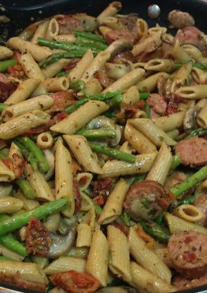 A picture of Turkey Sausage Pasta.
