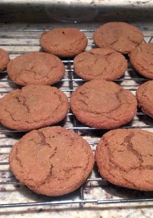 A picture of Molasses Sugar Cookies.