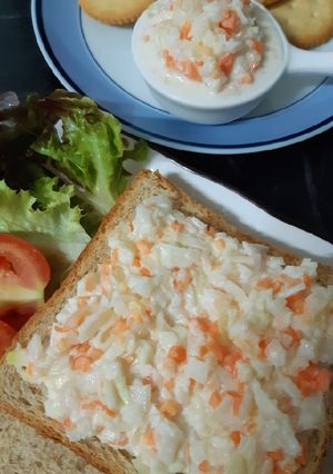 รูปของ "โคลสลอว์" Coleslaw แบบง่ายๆ วัตถุดิบแค่ 5 อย่าง 🥕🧅😋