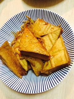薑汁三角油豆腐 的食譜成品照片