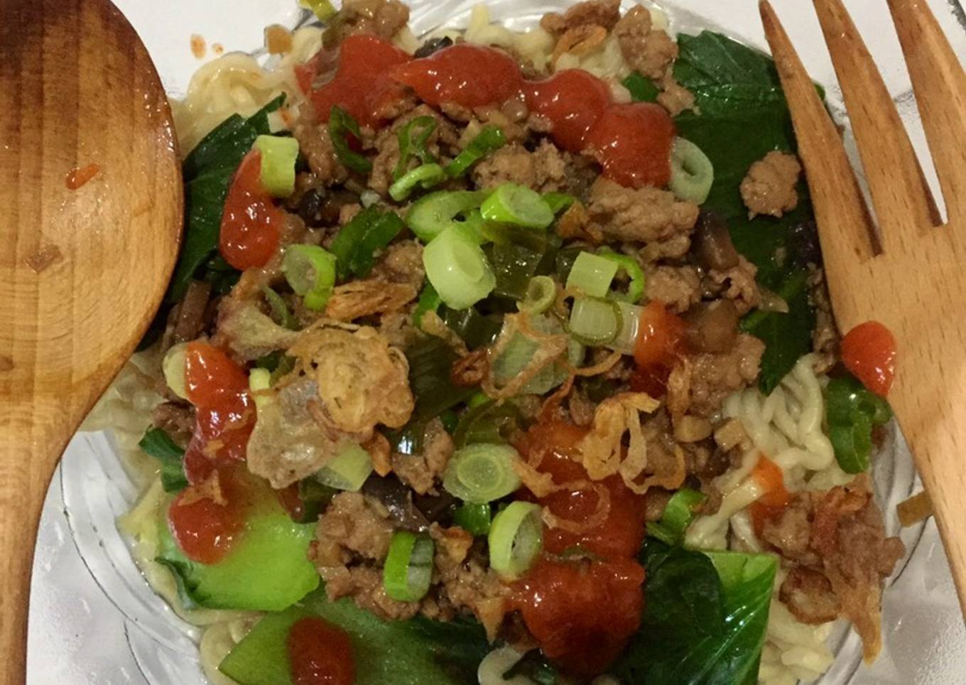 Mie Ayam Jamur Simpel