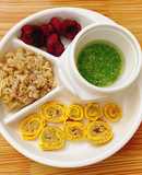 Trứng cuộn thịt rau củ