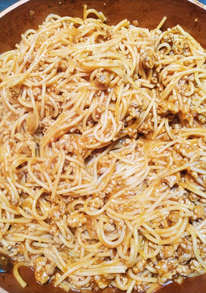Una foto de Espaguetis con carne