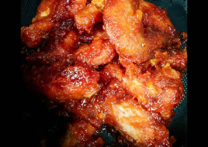 Spicy chicken wings