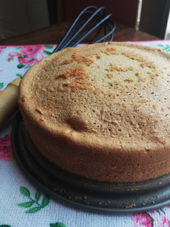 Una foto de Bizcocho genovés de azúcar moreno para tartas🎂
