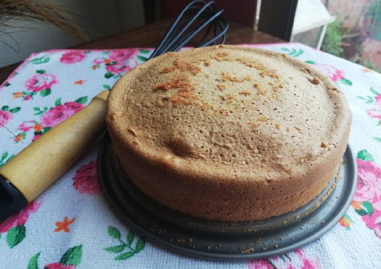 Bizcocho genovés de azúcar moreno para tartas🎂