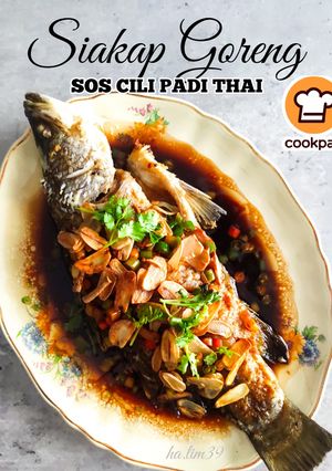 Gambar Siakap Goreng Sos Cili Padi Thai