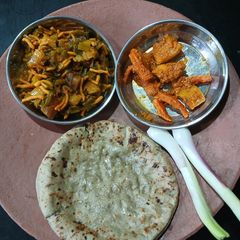 A picture of Kathiyawadi lili dungdi gathiya nu saak.