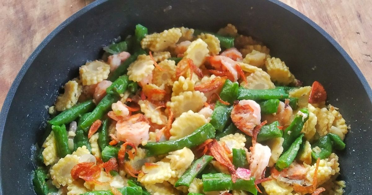 Tumis Putren Kacang Udang