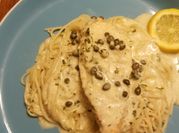A picture of capers with chicken pasta