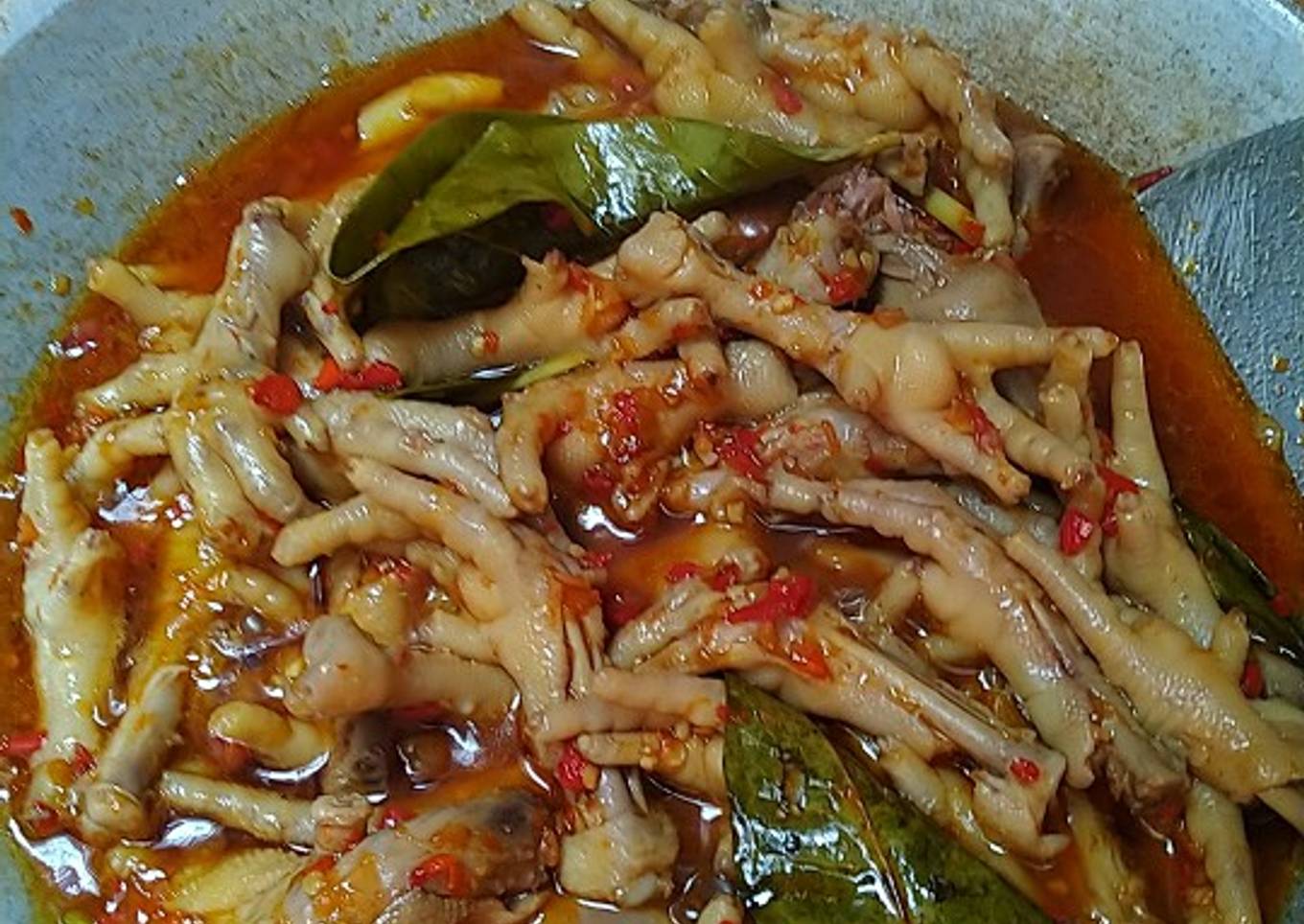 Ceker ayam pedas empuk presto 🐔
