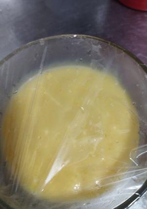 Una foto de Postre con mandarina
