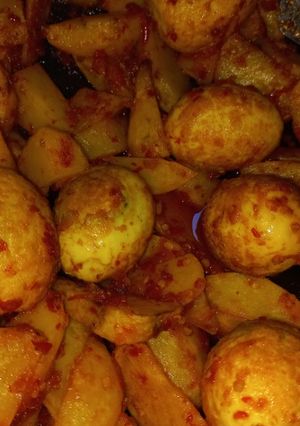 Foto resep Balado Telur Kentang