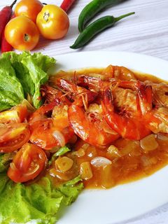 Foto resep Udang asam manis