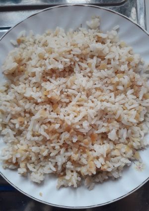 صورة لوصفة الكشري العراقي (رز وعدس)
