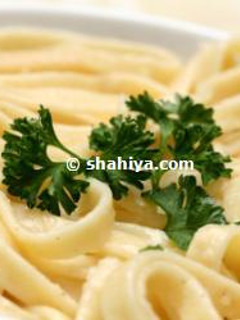 A picture of Fettuccine Alfredo.