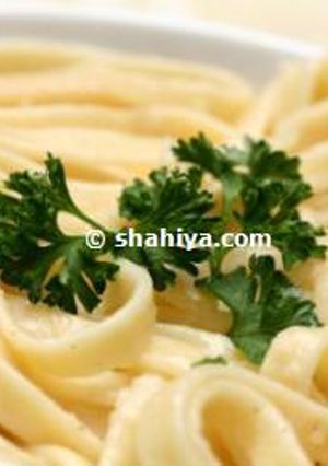 A picture of Fettuccine Alfredo.