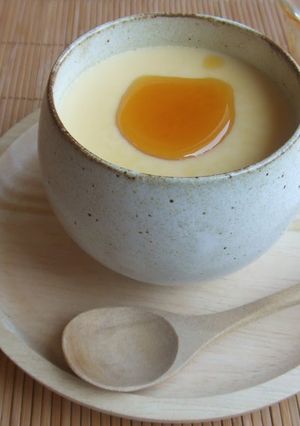 A picture of Rich Soy Milk and Egg Custard.