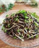 Hijiki Seaweed, Konnyaku, and Bean Sprout Namul