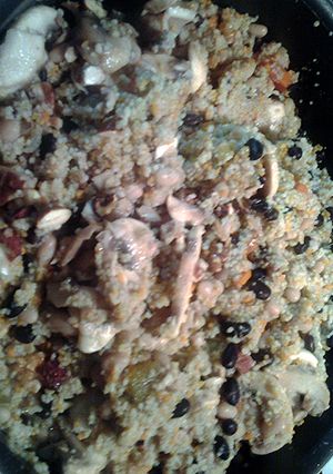 A picture of vegetarian couscous.