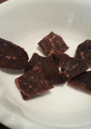 A picture of Beef Jerky ala Mike.