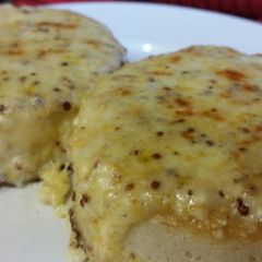 A picture of Welsh Rarebit Crumpets.