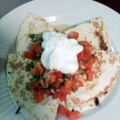 A picture of Chicken Quesedilla.