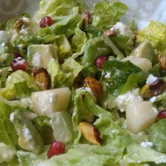A picture of Vickys Pear & Pomegranate Salad, Gluten, Dairy, Egg & Soy-Free.