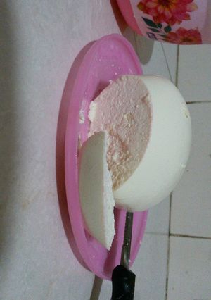 A picture of Handmade hard cheese.