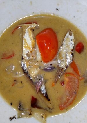 Foto resep Ikan asin kuah santan simpel