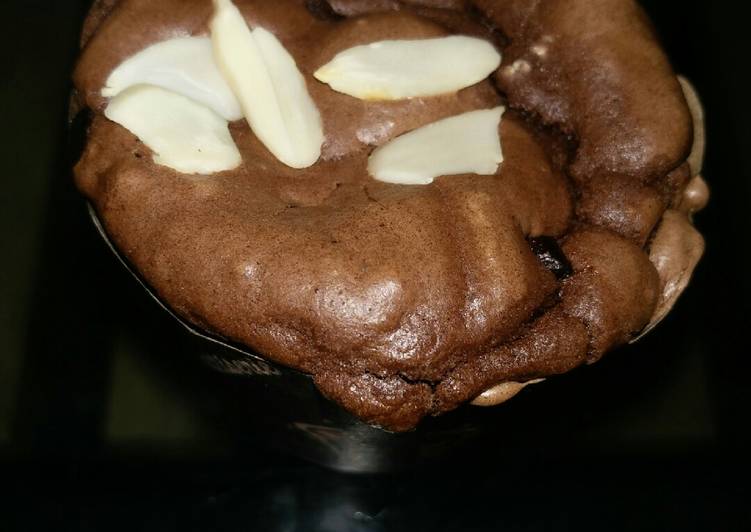 Muffin keto, dark choco almond