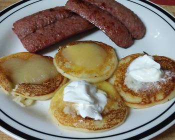 Popular Recipe Fried Beef Sausage with Potato Pancakes Delicious