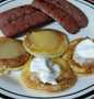 Simple Way Make Recipe Fried Beef Sausage with Potato Pancakes that is  Makes Drooling, Addictive}