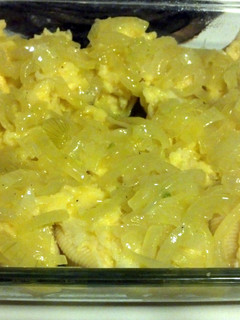 A picture of Lazy Man's Pierogies (in shells).