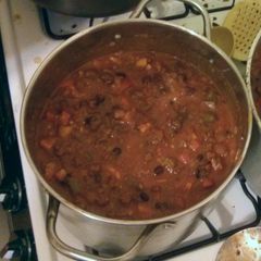 A picture of Venison chilli.
