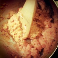 A picture of what a "mashing" sweet potatoes!.